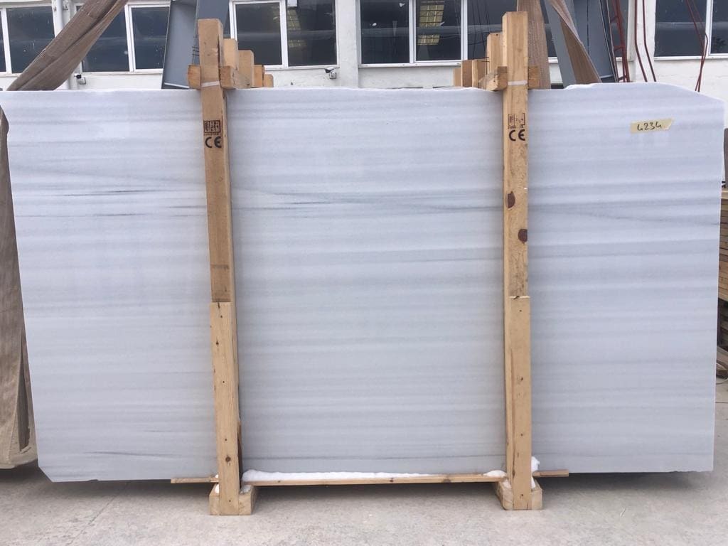 Marmara White Marble polished marble slab in White