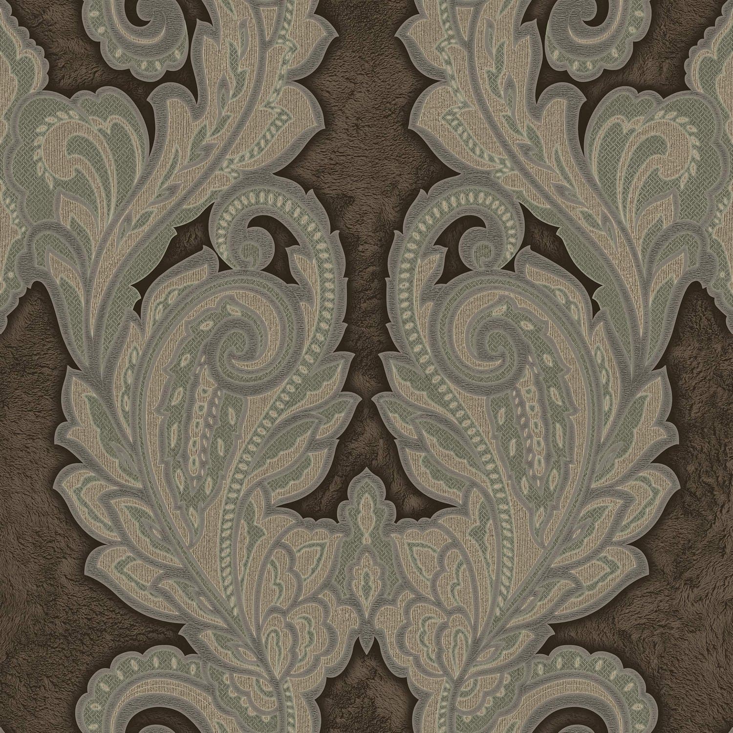 Kahve Şal Damask 2622-3 slab in Kahve